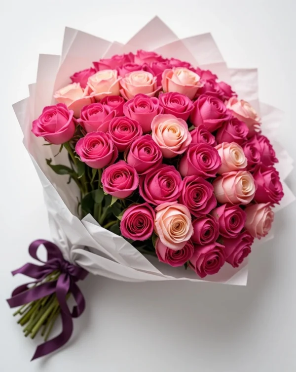 Premium Flower Bouquet of 12 Red Roses Flowers For Birthday Gift, Anniversary Gift, Valentine's Day Gift For Boyfriend, Girlfriend, Wife & Husband