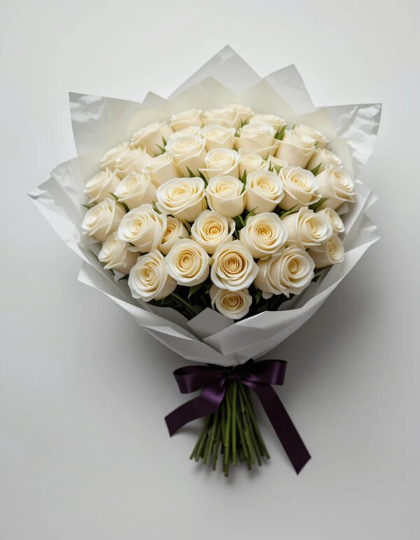 Beautifull white Rose  Flower Bouquet
