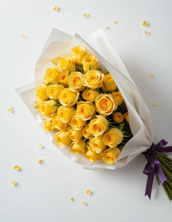 Love For Pastel beautifull yellow Flower Bouquet