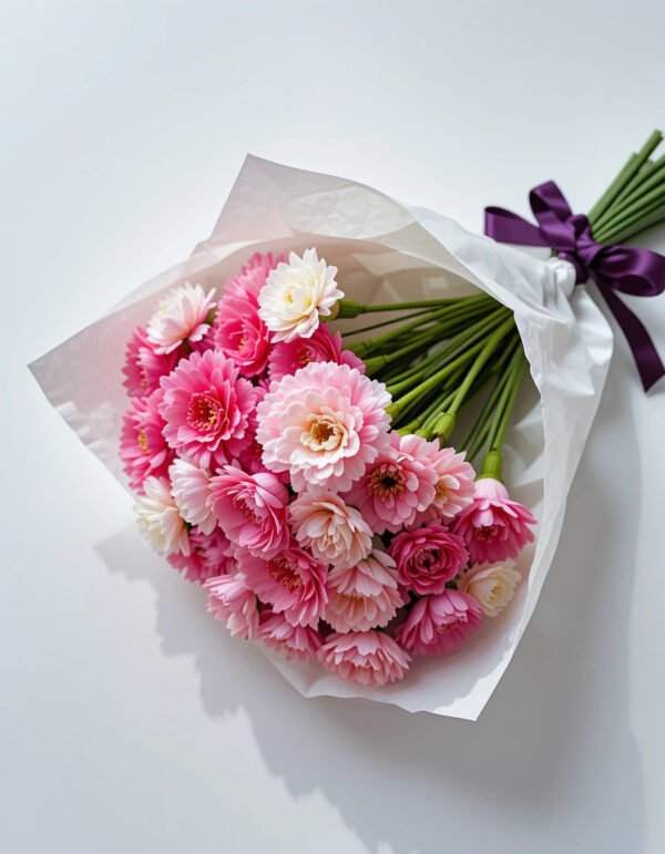 Marvogo Crochet Bouquets, Crocheted Yarn Flowers, Handmade Crochet Rose Bell Orchid Suitable Tulip Fern Leaf as a Gift for Lover, Family， Friends