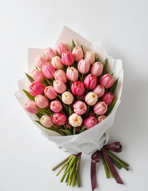 Love For Pastel beautifull Slick pich Flower Bouquet