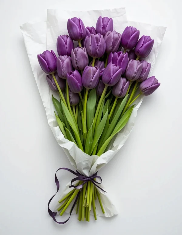 Fresh Live Flower Bouquet of  Lily Flower In Designer Packing For Birthday Gift
